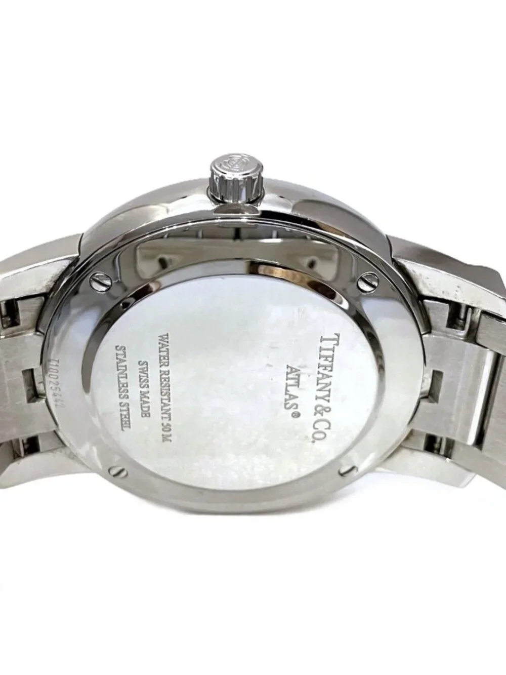 Tiffany & Co Atlas Dome Watch SS Quartz White Dial